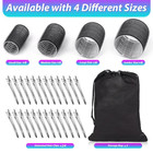 Hair Curlers Set With 24 Rollers  6 Jumbo  6 Large  6 Medium  6 Small  And 24 Cl