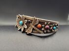 Aaron John  Bracelet  Flowers   Butterflies   Multi Stone  Navajo