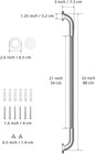 32 Inch Anti Slip Shower Grab Bar  Munzong Stainless Steel Bathroom Grab Bar  Sa