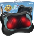 Shiatsu Back   Neck Massager With Heat - 3d Deep Tissue Kneading Pillow  2 Speed