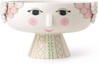 Bjorn Wiinblad Eva Bowl On Stand Pink Glazed Porcelain Scandinavian Art Decor