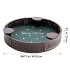 Sandbox With Lid  Dimensions 47 2 X 9 1 Inches  Circular Sand Pit 