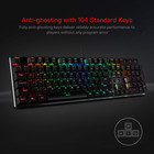 K556 Rgb Led Backlit Wired Mechanical Gaming Keyboard  104 Keys Hot-swap Mechani