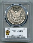 1885 Morgan Silver Dollar Pcgs Ms 62 Pl Proof Like