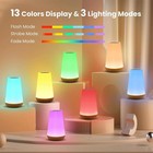 13 Color Rgb Night Light Lamp Remote Control Dimmable Usb Rechargeable