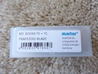 Martor 60099 70 Trapezoid Blade  Blunt Tip - Stainless Steel  - 10 Pack  c13