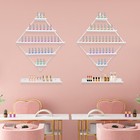 Rhombus Nail Polish Racks  Wall-mounted Nail Polish Racks  Diy Installation hot 