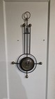 Antique Wall British Aneroid Stick Barometer All Metal  Brass Iron Art Deco