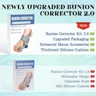Bunion Corrector Splint With Silicone Pad - Big Toe Straightener Hallux Valgus