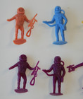 10 Original 1969 Nabisco Mpc  Astronauts - Cereal Premium Figures  Rare Purple