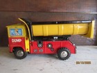Vtg Momoya Tin Friction Dump Trck - Car - In Original Box - Made In Japan Works 