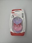 Nuk Pacifiers 0-6 Mo  Silicone Set Of 2 Bpa Free Orthodontic 1 Pack Pink Purple