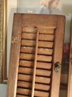Antique Wooden Shutters Pair 42 5x17 Louver Reclaimed Farmhouse Window Decor