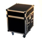 Pro X T-10mrss 10u X 10u Space Rack Flight Case   Free Sliding Laptop Shelf Incl