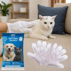 Pet Grooming Gloves Wet Wipes For Dogs   Cats Dog Cleaning Glove Wipes 10 Pcs