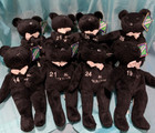 Set Of 8 Salvino s Bamm Beano s Mlb Baseball Plush Bears New With Tags