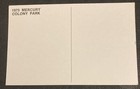 Mercury Colony Park Station Wagon 1975 Dealers Postcard