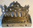 Vtg Chanukah Hanukkah Menorah Moroccan Design Handmade Signed Judaica