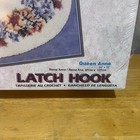 Vtg Wonderart Caron Queen Anne Latch Hook Rug Kit 4490 Floral Oval 34x50 New Diy