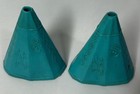 Vintage Marx Fort Apache Play-set Native American Plastic Teepees 3    H Lot Of 2