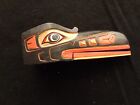 Classic Northwest Coast Design   raven  Moving Mouth  Wood Mask   Wy-1124 08427