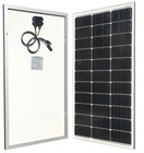 Windynation 100 Watt 12 Volt Monocrystalline Solar Panel Battery Charger 