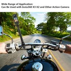 Motorcycle Mount Invisible Selfie Stick Handlebar Clamp For Insta360  Camera