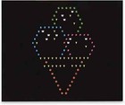 Lite-brite Magic Screen Set Pegs Templates Storage Tray Light Bright Box With 10