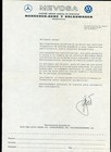Original Mercedes Benz Advertising Package   Envelope   Records   Letter 1960 s
