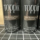 Lot Of 3 Toppik Hair Building Fibers Black  Dark Brown  27 5g   0 97 Oz  Sealed