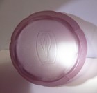 Antique Purple Glass With Maker  S Mark   Sterling Lid Powder Jar Initials Rha
