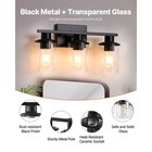 3-light Bathroom Light Fixtures Modern Vanity Light Lamp Fixtures Over Mirror