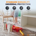 12x9 Ft Plastic Drop Cloth 6 Pack 0 5 Mil Paint Tarp Floor Cover