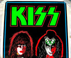 Kiss 1992 Four Faces  834 Vintage Black Light Poster Winterland Funky Ace Nwt