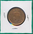 India -  1 4 Anna - Gem - Red  Bu Copper - 1940-c -  9606
