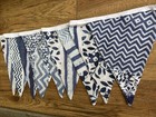 5m Blue Bunting    1 60m  Denim Blue Bunting  Floral Bunting  Wedding Bunting  