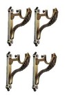 Antique  Designer Plastic Curtain Brackets holder For 1 Inch  pack Of 6 Pcs 