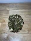Vintage 1956 Virginia   Metalcrafters Brass Mistletoe Holly Leaf Ash Tray Dish 