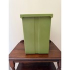 Vintage Retro 1970s Avocado Green Lidded Trash Can Fesco Y-123