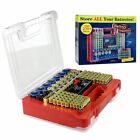 Battery Storage Case Organizer Box Holder Tester For 230  Aaa Aa 9v C D 