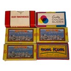 Vintage 6 Boxes Color Slides  view Of Hong Kong  Night Photos  Personal Military