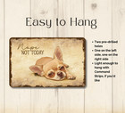 Chihuahua Sign Nope Not Today Funny Taco Dog Handmade Metal Tin Wall Art Gift