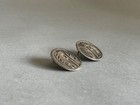 Vintage Navajo Sterling Silver Kokopelli Earrings 7 8 