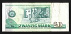 World Paper Money - East Germany 20 Mark 1975 P29a   Vf