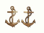 Brass Nautical Anchor Wall Decor - Vintage Maritime Style