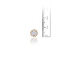 14kt Solid Gold Kids Round Screwback Stud Earrings