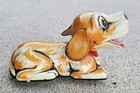 Vintage 1950 s Tin Litho Friction Dog Made In Japan Beagle - Barks