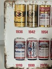 Budweiser Beer  Metal Sign - Anheuser Busch King Beers History Of Cans