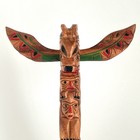 Winged Totem Pole Wood Genuine Hand Painted Carved Native American 11   