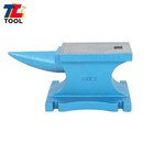 Heat Treated Surface Blacksmith Anvil 99lbs Long Round Horn 45kg Cast Iron Anvil